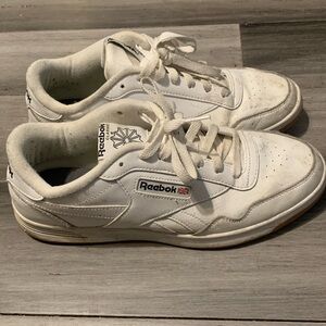 Reebok Men's White and Black Sneakers